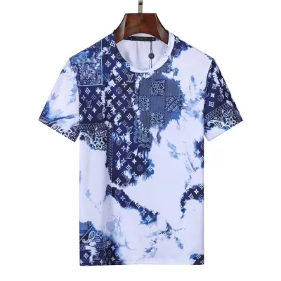 LOUIS VUITTON Monogram Bandana Printed T-Shirt - luxurydeal