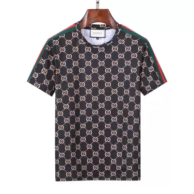 Gucci GG Pattern Men's T-shirt Black - luxurydeal