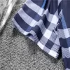 Burberry Check Cotton T-Shirt Blue - luxurydeal