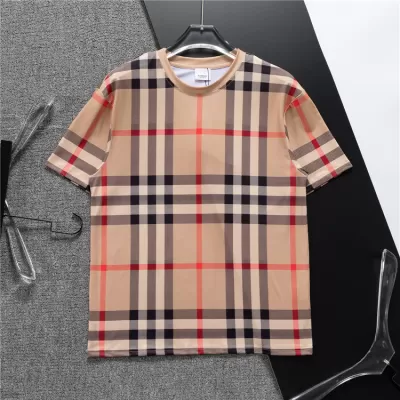 Burberry Check Cotton T-Shirt - luxurydeal