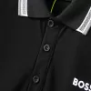 BOSS logo-embossed Polo Shirt Black - luxurydeal