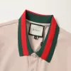 Gucci Men's Cotton Piqué Polo Shirt with Web Stripe Collar - luxurydeal