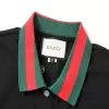 Gucci Men's Cotton Piqué Polo Shirt with Web Stripe Collar - luxurydeal