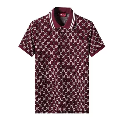 GUCCI GG Cotton Jacquard Polo Shirt Red - luxurydeal