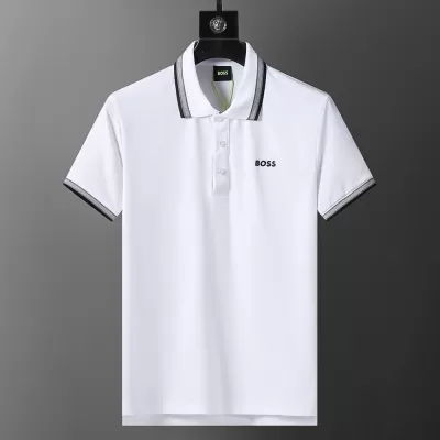 BOSS Embroidered Cotton Polo Shirts for Men - luxurydeal