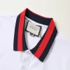 Gucci Men's Cotton Piqué Polo Shirt with Web Stripe Collar - luxurydeal