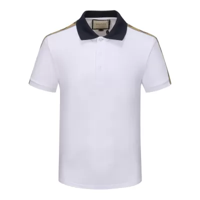 GUCCI GG Cotton Polo Shirt White - luxurydeal