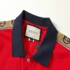 Gucci Men's Taped Logo Polo Shirt in Red - luxurydeal