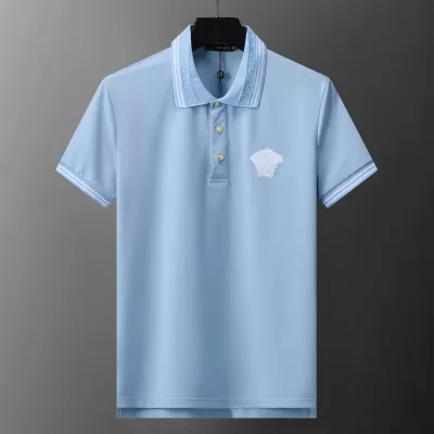 VERSACE Blue Medusa Polo - luxurydeal