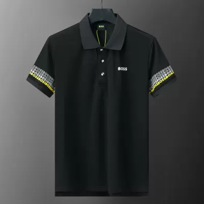 BOSS logo-print polo Shirt Black - luxurydeal