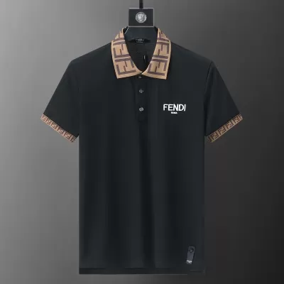 FENDI FF Motif Black POLO Shirt - luxurydeal