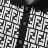 FENDI Monogram-pattern Polo Shirt Black - luxurydeal