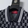 Gucci GG Jacquard Cotton Piquet Polo Shirt Blue - luxurydeal