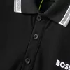 BOSS Black Contrast Logo Polo Shirt - luxurydeal