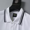 BOSS White Contrast Logo Polo Shirt - luxurydeal