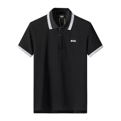 BOSS Black Contrast Logo Polo Shirt - luxurydeal