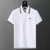 BOSS White Contrast Logo Polo Shirt - luxurydeal