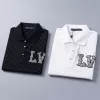 LV Damier Jacquard Short-Sleeved Polo Shirt with LV Crystal Embellishments White - luxurydeal