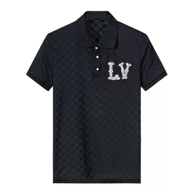 LOUIS VUITTON Cotton Pique Polo With Embroidered LV Patch - luxurydeal