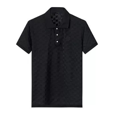 LOUIS VUITTON Damier Cotton Pique Polo - luxurydeal