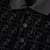 FENDI Timeless Black jersey Polo Shirt - luxurydeal