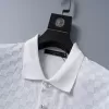 LV Damier Jacquard Short-Sleeved Polo Shirt with LV Crystal Embellishments White - luxurydeal