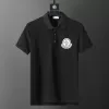 Moncler Pixel Logo Cotton Piquet Polo Shirt Black - luxurydeal