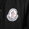 Moncler Pixel Logo Cotton Piquet Polo Shirt Black - luxurydeal